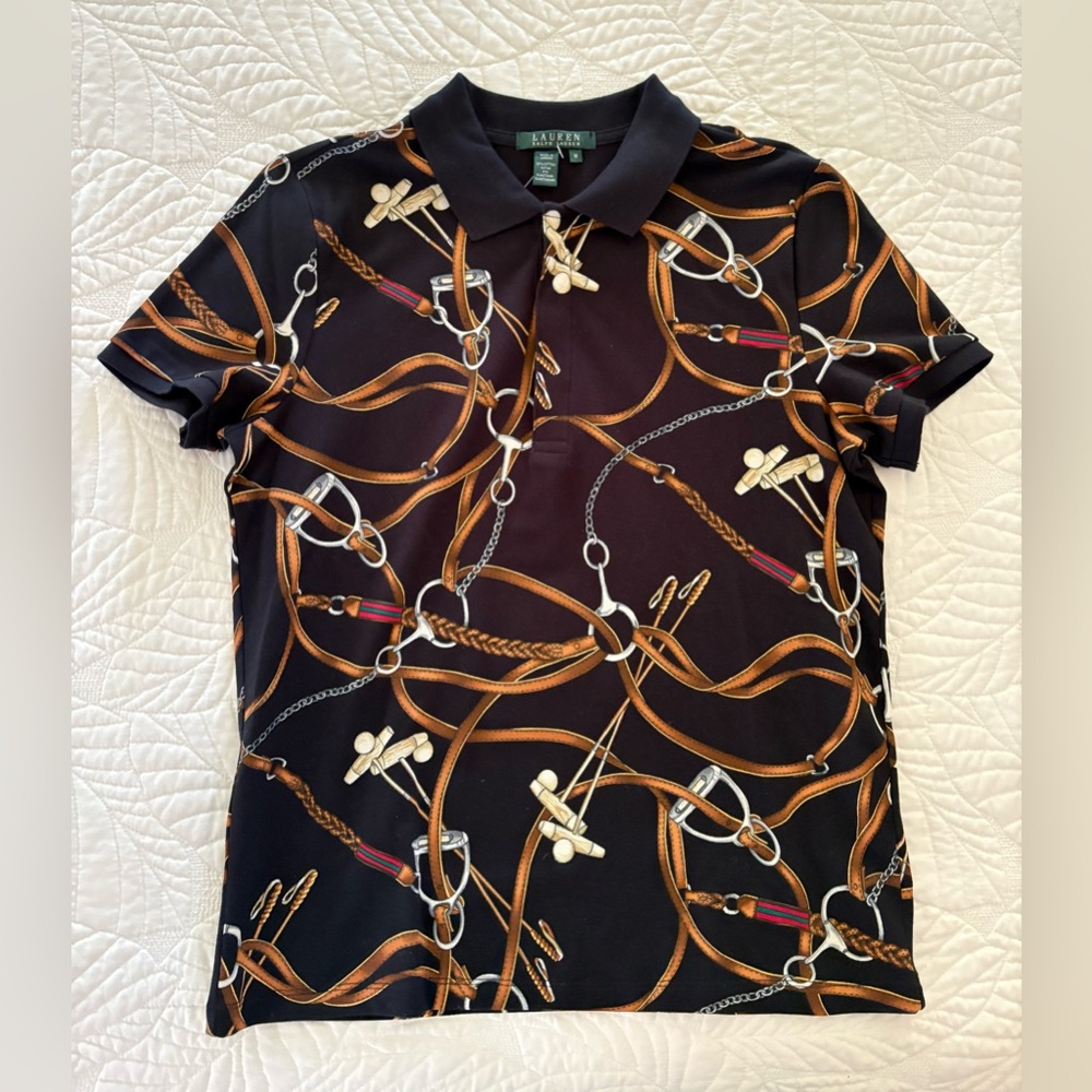 Vintage Deadstock Ralph Lauren Middleburg Black Polo
